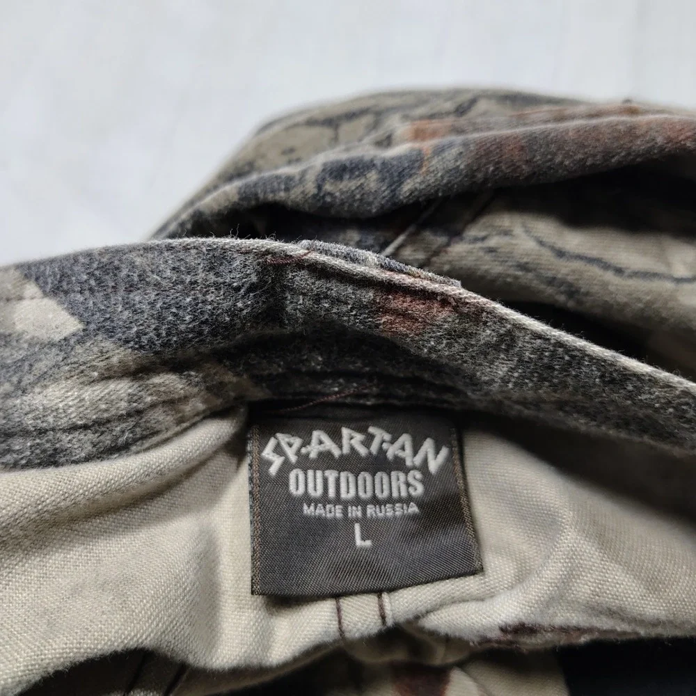 Spartan Outdoors Pants Mens Large 33x31 Camo Cargo Cotton Realtree Hardwoods